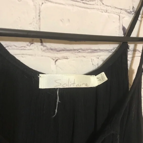 Black & Gold Linen Tank Top - Picture 4 of 4